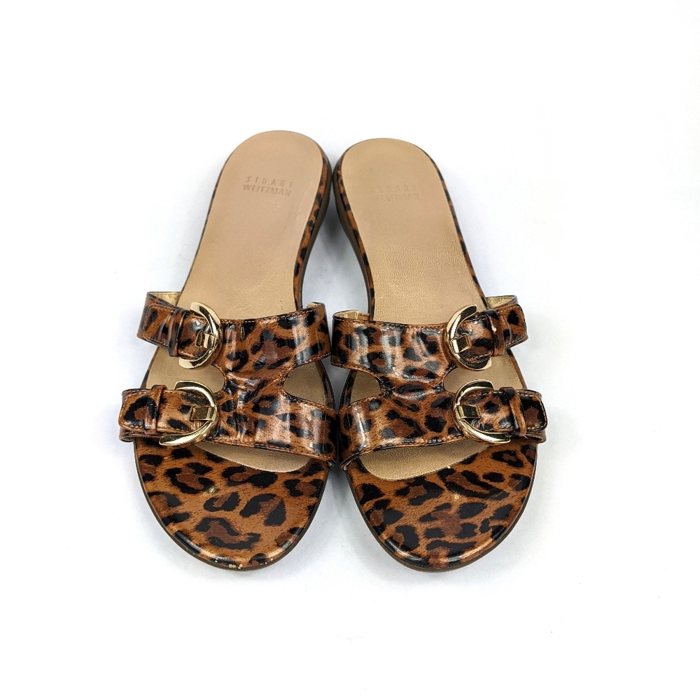STUART WEITZMAN Leopard Sandal Size 9